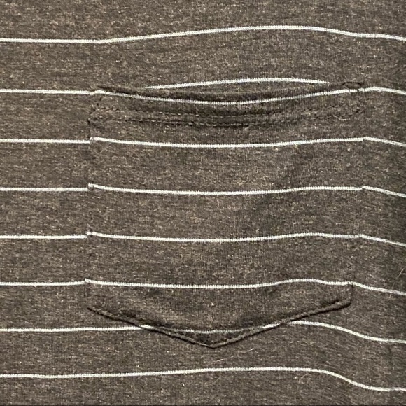 Prana Lightweight Blue Gray Striped Long Sleeve Layering Travel Top 4543 - Picture 4 of 6